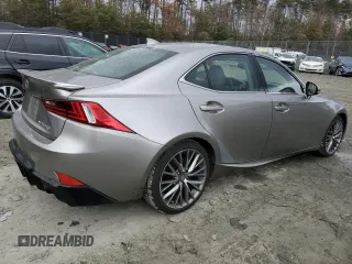 2015 Lexus IS 250 with VIN JTHCF1D26F5025475, listed as a Copart auction lot 83206504 with 108,246 mi miles and Salvage title. Bid and sale history available at DreamBid. Image 3.