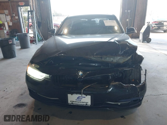 2016 BMW 3 Series 328i xDrive with VIN WBA8E3G51GNU02983, listed as a IAAI auction lot 40755586 with 75,082 mi miles. Bid and sale history available at carsss.com. Image 6.