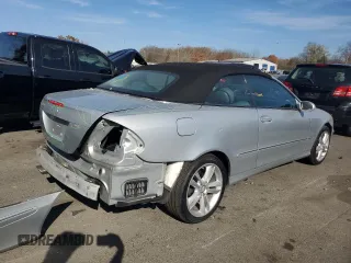 2008 Mercedes-Benz CLK 350 with VIN WDBTK56F38T088745, listed as a Copart auction lot 79519424 with 74,524 mi miles and Salvage Title. Bid and sale history available at DreamBid. Image 3.