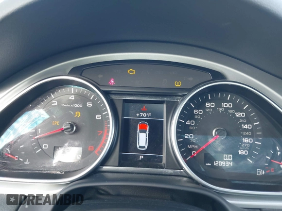 2014 Audi Q7 Premium Plus with VIN WA1LGAFE8ED007158, listed as a IAAI auction lot 42212664 with 120,934 mi miles and . Bid and sale history available at DreamBid. Image 7.