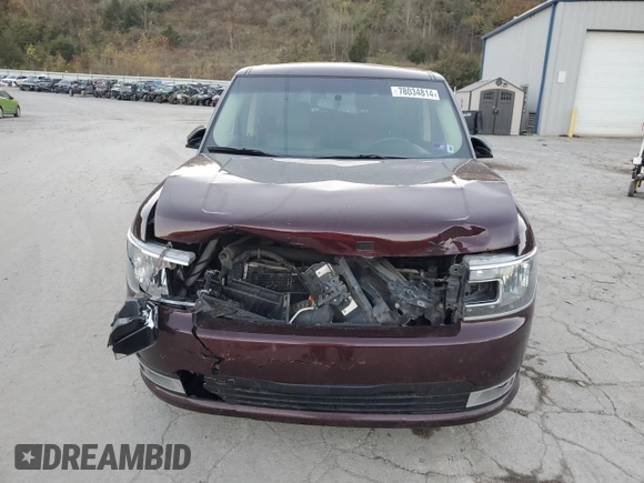 2019 Ford Flex SEL with VIN 2FMHK6C84KBA04809, listed as a Copart auction lot 41975165 with 163,796 mi miles and Salvage Title. Bid and sale history available at carsss.com. Image 5.