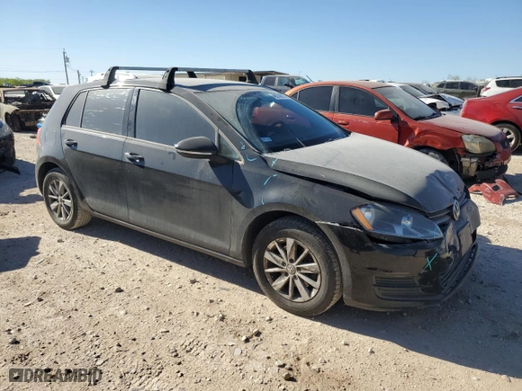 2015 Volkswagen Golf TSI SEL with VIN 3VW217AU3FM015630, listed as a Copart auction lot 48574885 with 87,355 mi miles and Salvage Title. Bid and sale history available at carsss.com. Image 4.