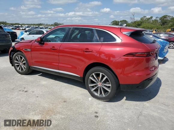 2022 Jaguar F-Pace S with VIN SADCJ2EXXNA698439, listed as a Copart auction lot 46642465 with 21,941 mi miles and Non repairable. Bid and sale history available at DreamBid. Image 2.