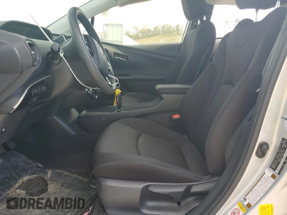 2021 Toyota Prius L Eco with VIN JTDKAMFU1M3142143, listed as a Copart auction lot 55662845 with 96,422 mi miles and Salvage Title. Bid and sale history available at DreamBid. Image 7.