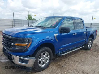 2024 Ford F-150 XLT with VIN 1FTFW3LD1RFA35598, listed as a IAAI auction lot 42087496 with 43,786 mi miles. Bid and sale history available at carsss.com. Image 2.