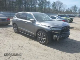 2023 Acura MDX w/Technology Package with VIN 5J8YE1H45PL024130, listed as a IAAI auction lot 41826157 with 27,425 mi miles. Bid and sale history available at carsss.com. Image 1.