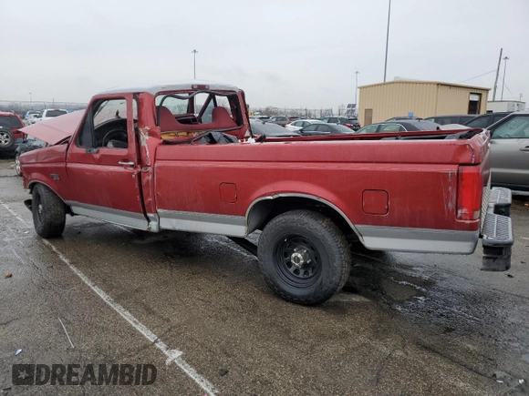 1996 Ford F-150 Special with VIN 1FTEF15Y7TLA96494, listed as a Copart auction lot 84080624 with 0 mi miles and Salvage Title. Bid and sale history available at carsss.com. Image 2.