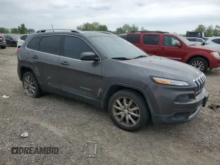 2017 Jeep Cherokee Limited with VIN 1C4PJLDB9HD237597, listed as a Copart auction lot 53053055 with 133,471 mi miles and Clean Title. Bid and sale history available at carsss.com. Image 4.