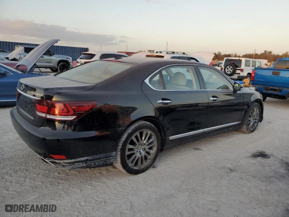 2013 Lexus LS 460 L with VIN JTHGL5EF0D5047651, listed as a Copart auction lot 74541134 with 0 mi miles and Non Repairable. Bid and sale history available at carsss.com. Image 3.
