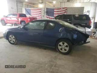 2006 Chevrolet Monte Carlo LT 3.5L z VIN 2G1WM15K769184360, wystawiony jako Copart lot #56134965 z przebiegiem 259 503 mil mil oraz Szkoda całkowita • Salvage title. Historia ofert i sprzedaży dostępna na DreamBid. Obrazek 2.