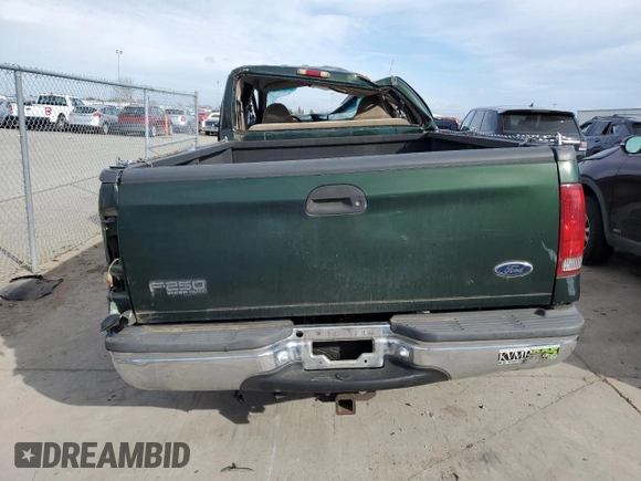 1999 Ford Super Duty F-250 XL with VIN 1FTNW21S6XED97050, listed as a Copart auction lot 45751325 with 122,662 mi miles and Salvage Title. Bid and sale history available at carsss.com. Image 6.