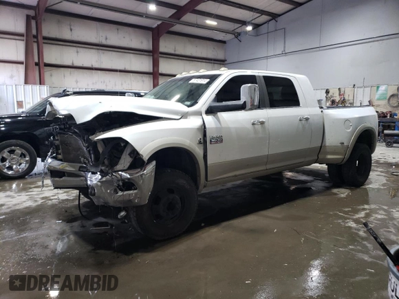 2010 Dodge Ram 3500 Laramie with VIN 3D73Y4HL7AG193326, listed as a Copart auction lot 87431914 with 301,272 mi miles and Salvage Title. Bid and sale history available at carsss.com. Image 1.