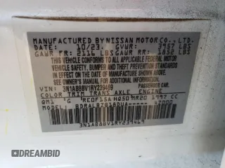 2024 Nissan Sentra S with VIN 3N1AB8BV1RY239469, listed as a Copart auction lot 49219795 with 60,565 mi miles and Salvage Title. Bid and sale history available at carsss.com. Image 14.