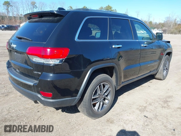 2019 Jeep Grand Cherokee Limited with VIN 1C4RJFBGXKC667340, listed as a IAAI auction lot 41482493 with 69,600 mi miles and . Bid and sale history available at DreamBid. Image 4.