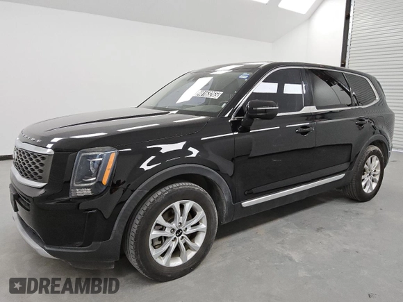 2021 Kia Telluride LX with VIN 5XYP24HC5MG104093, listed as a Copart auction lot 48163265 with 90,302 mi miles and Clean title. Bid and sale history available at DreamBid. Image 1.