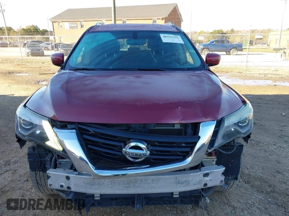 2017 Nissan Pathfinder SV with VIN 5N1DR2MM2HC653564, listed as a IAAI auction lot 40939356 with 176,168 mi miles. Bid and sale history available at carsss.com. Image 12.