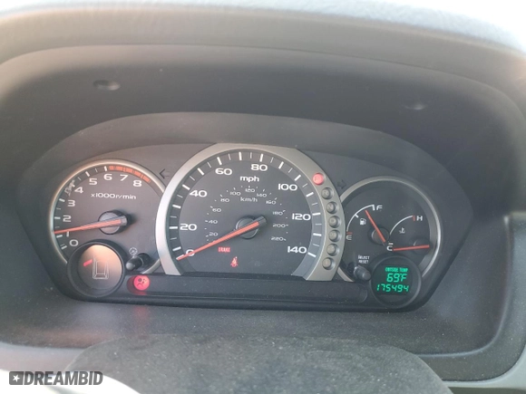 2004 Honda Pilot EX with VIN 2HKYF18524H542443, listed as a Copart auction lot 53093515 with 175,494 mi miles and Salvage Title. Bid and sale history available at carsss.com. Image 9.