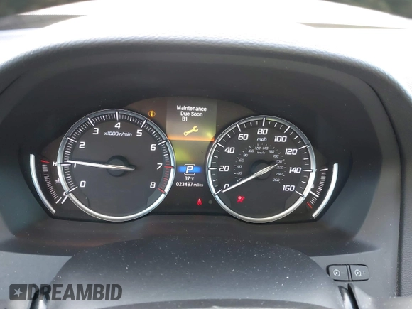 2020 Acura MDX w/Technology Pkg with VIN 5J8YD3H50LL002439, listed as a IAAI auction lot 41560504 with 23,487 mi miles. Bid and sale history available at carsss.com. Image 7.