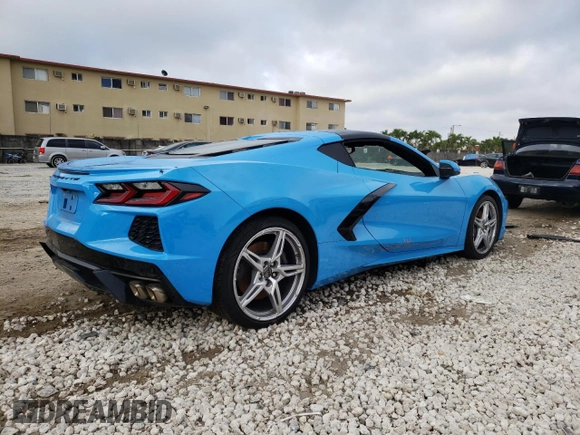 2020 Chevrolet Corvette 2LT with VIN 1G1Y72D43L5116316, listed as a Copart auction lot 48979094 with 0 mi miles. Bid and sale history available at carsss.com. Image 3.