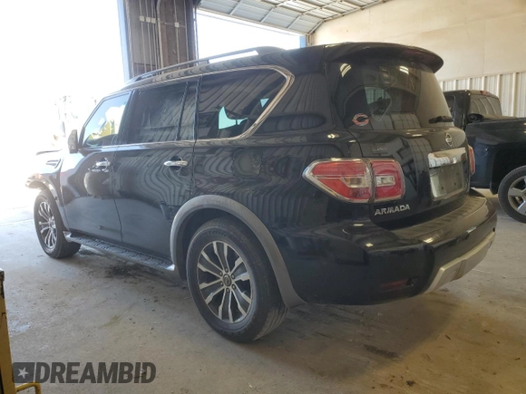 2017 Nissan Armada SV with VIN JN8AY2ND1H9003344, listed as a Copart auction lot 47831535 with 99,856 mi miles and Salvage Title. Bid and sale history available at carsss.com. Image 2.
