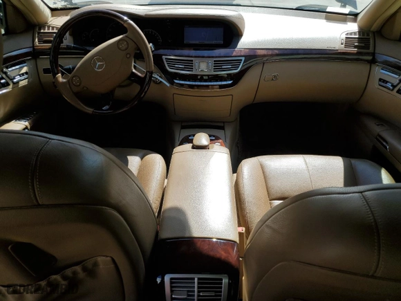 2007 Mercedes-Benz S-Class 5.5L V8 with VIN WDDNG71X87A042271, listed as a Copart auction lot 48587015 with 110,222 mi miles and Salvage Title. Bid and sale history available at carsss.com. Image 8.