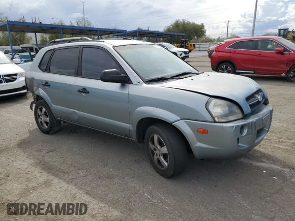 2005 Hyundai Tucson GL with VIN KM8JM12B95U080391, listed as a Copart auction lot 72551384 with 238,122 mi miles and Salvage Title. Bid and sale history available at carsss.com. Image 4.