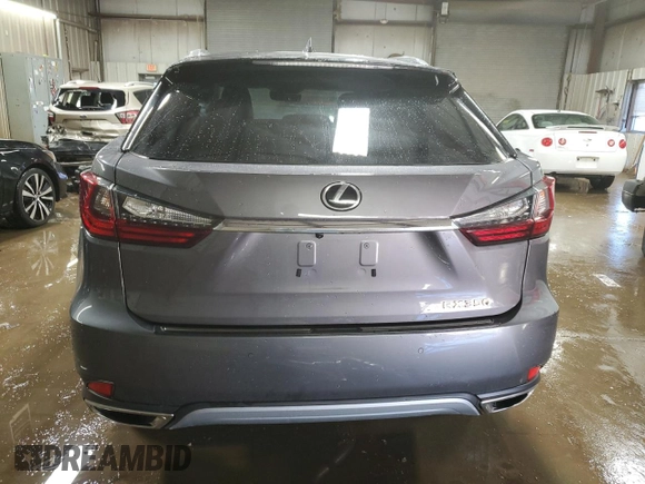 2022 Lexus RX 350 with VIN 2T2HZMDA8NC309467, listed as a Copart auction lot 49897385 with 36,795 mi miles and Salvage Title. Bid and sale history available at DreamBid. Image 6.