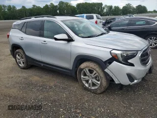 2019 GMC Terrain SLE z VIN 3GKALTEV3KL164404, wystawiony jako Copart lot #56165755 z przebiegiem 81 766 mil mil oraz Szkoda całkowita • Salvage title. Historia ofert i sprzedaży dostępna na DreamBid. Obrazek 4.