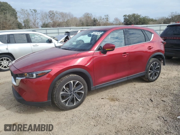 2022 Mazda CX-5 2.5 S Premium Plus Package with VIN JM3KFBEM0N1598419, listed as a Copart auction lot 43671425 with 44,795 mi miles and Non Repairable. Bid and sale history available at carsss.com. Image 1.