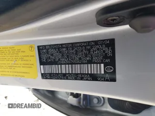 2005 Lexus ES 350 с VIN JTHBA30G755062184, выставлен на аукционе IAAI как лот 41856497 с пробегом 160 060 миль миль и . История ставок и продаж доступна на DreamBid. Изображение 9.