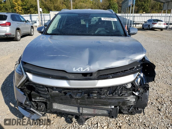 2025 Kia Sportage EX with VIN 5XYK3CDFXSG249404, listed as a Copart auction lot 78499044 with 1,504 mi miles and Salvage Title. Bid and sale history available at carsss.com. Image 5.