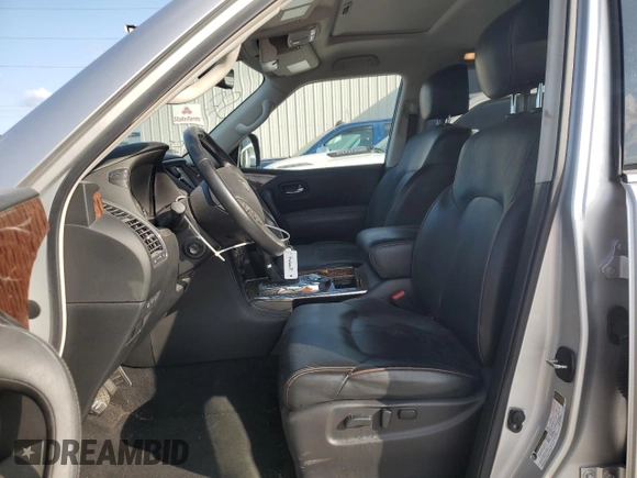 2019 Nissan Armada Platinum z VIN JN8AY2NF5K9352726, wystawiony jako Copart lot #58525505 z przebiegiem 85 383 mil mil oraz Szkoda całkowita • Salvage title. Historia ofert i sprzedaży dostępna na DreamBid. Obrazek 7.