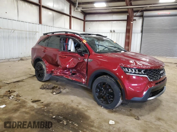 2022 Kia Sorento X-Line S with VIN 5XYRLDLC1NG085136, listed as a Copart auction lot 51804905 with 0 mi miles and Non Repairable. Bid and sale history available at carsss.com. Image 4.