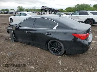 2015 Infiniti Q50 z VIN JN1BV7ARXFM399570, wystawiony jako Copart lot #57673905 z przebiegiem 126 841 mil mil oraz Szkoda całkowita • Salvage title. Historia ofert i sprzedaży dostępna na DreamBid. Obrazek 2.