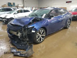 2018 Nissan Maxima SV with VIN 1N4AA6AP0JC371956, listed as a Copart auction lot 48226115 with 95,319 mi miles and Salvage Title. Bid and sale history available at DreamBid. Image 1.