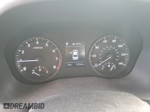 2018 Hyundai Accent Limited with VIN 3KPC34A35JE018975, listed as a Copart auction lot 74818524 with 57,063 mi miles and Salvage Title. Bid and sale history available at carsss.com. Image 9.