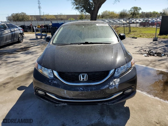 2013 Honda Civic Sdn EX-L with VIN 2HGFB2F98DH502828, listed as a Copart auction lot 45534405 with 207,146 mi miles and Salvage Title. Bid and sale history available at carsss.com. Image 5.
