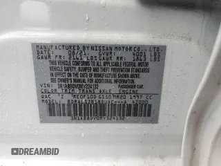2021 Nissan Sentra SR z VIN 3N1AB8DV0MY324132, wystawiony jako Copart lot #56547225 z przebiegiem 48 291 mil mil oraz Szkoda całkowita • Salvage title. Historia ofert i sprzedaży dostępna na DreamBid. Obrazek 12.