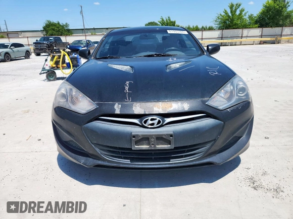 2013 Hyundai Genesis Coupe 2.0T with VIN KMHHT6KD5DU090446, listed as a Copart auction lot 61403395 with 81,331 mi miles and Salvage title. Bid and sale history available at DreamBid. Image 5.