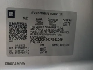 2018 GMC Yukon Denali with VIN 1GKS2CKJ4JR161009, listed as a Copart auction lot 74598914 with 106,891 mi miles and Salvage Title. Bid and sale history available at carsss.com. Image 12.