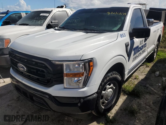 2021 Ford F-150 XL with VIN 1FTMF1CP0MKE69078, listed as a Copart auction lot 74470634 with Not provided miles and Non repairable. Bid and sale history available at DreamBid. Image 1.