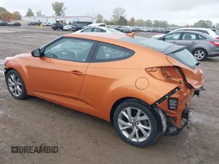 2016 Hyundai Veloster with VIN KMHTC6AD3GU270086, listed as a IAAI auction lot 40602691 with 78,744 mi miles. Bid and sale history available at carsss.com. Image 3.