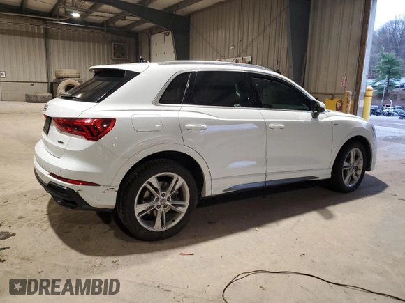 2019 Audi Q3 S line Premium Plus with VIN WA1EECF30K1064220, listed as a Copart auction lot 82536574 with 62,388 mi miles and Salvage Title. Bid and sale history available at carsss.com. Image 3.