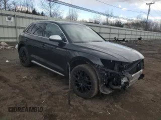 2021 Audi SQ5 Premium Plus with VIN WA1B4AFY9M2022325, listed as a Copart auction lot 50020205 with 57,836 mi miles and Salvage Title. Bid and sale history available at carsss.com. Image 4.