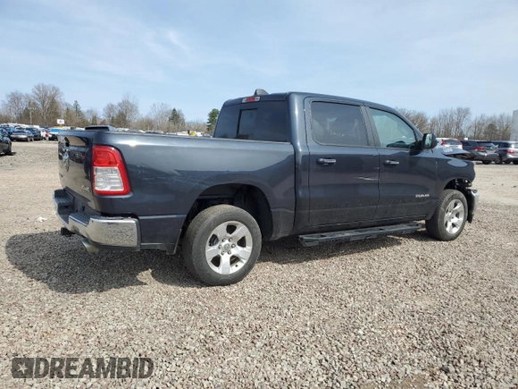 2019 Ram 1500 Big Horn z VIN 1C6SRFFT1KN621098, wystawiony jako Copart lot #52895395 z przebiegiem 66 458 mil mil oraz Szkoda całkowita • Salvage title. Historia ofert i sprzedaży dostępna na DreamBid. Obrazek 3.