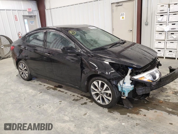 2017 Hyundai Accent SE with VIN KMHCT4AE2HU372154, listed as a Copart auction lot 66647512 with 74,341 mi miles. Bid and sale history available at carsss.com. Image 4.