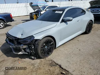 2024 BMW M2 with VIN 3MF13DM01R8E05619, listed as a Copart auction lot 43960205 with 10,480 mi miles and Salvage Title. Bid and sale history available at carsss.com. Image 1.
