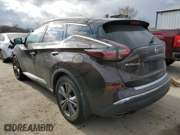 2019 Nissan Murano Platinum z VIN 5N1AZ2MS6KN130237, wystawiony jako Copart lot #84063734 z przebiegiem 56 030 mil mil oraz Szkoda całkowita • Salvage title. Historia ofert i sprzedaży dostępna na DreamBid. Obrazek 2.