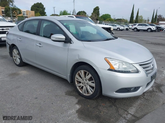 2015 Nissan Sentra S with VIN 3N1AB7AP3FY282767, listed as a IAAI auction lot 41904576 with 162,210 mi miles. Bid and sale history available at carsss.com. Image 1.
