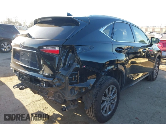 2016 Lexus NX 200t with VIN JTJYARBZ0G2029929, listed as a IAAI auction lot 42015039 with 156,112 mi miles. Bid and sale history available at carsss.com. Image 4.